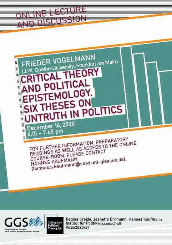 Critical Theory and Political Epistemology: Six Theses on Untruth in Politics