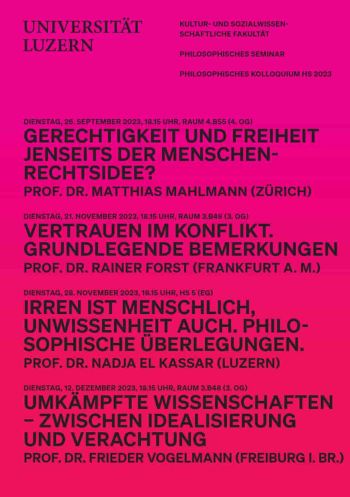 Contested Sciences -- between Idealisation and Disdain [in German]