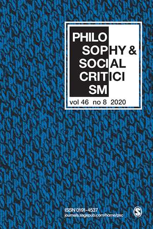 Neue Artikel in *Philosophy & Social Criticism*