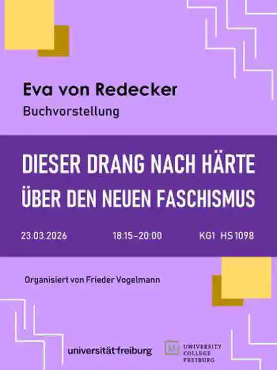 Buchvorstellung Eva von Redecker: *Dieser Drang nach Härte. Über den neuen Faschismus*