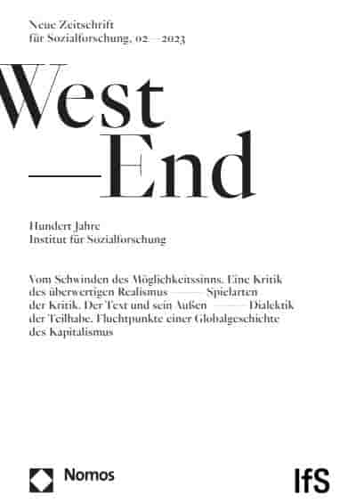 Situiert, nicht verortet. Das Institut für Sozialforschung als unmöglicher Ort kritischer Theorie