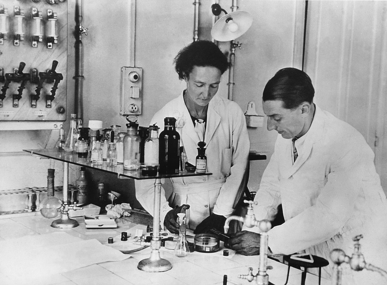 Irène und Frédéric Joliot-Curie (ca. 1935)