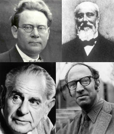 Hans Reichenbach, Pierre Duhem, <br>Karl Popper und Thomas S. Kuhn